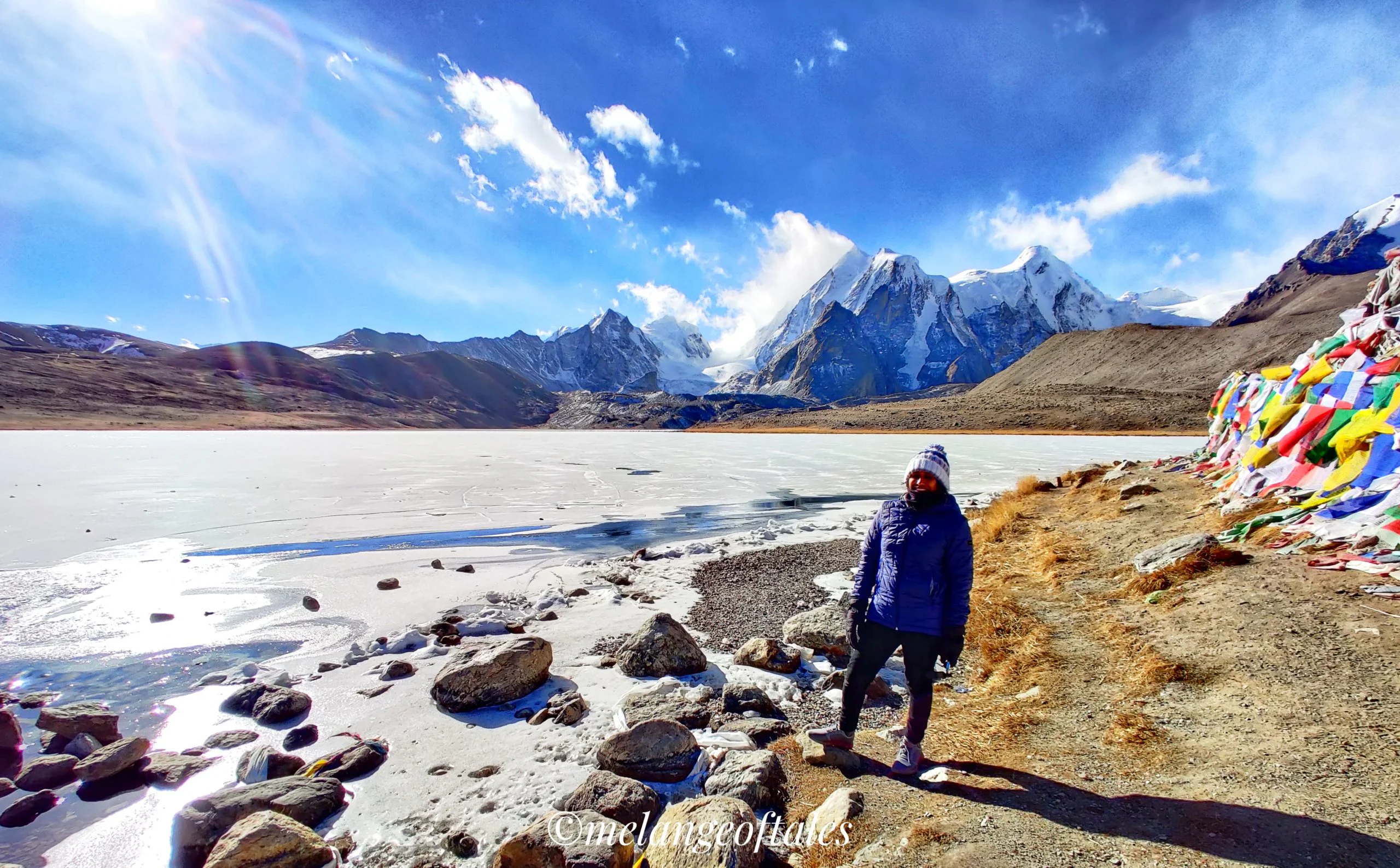 Frozen Gurudongmar Lake in North Sikkim