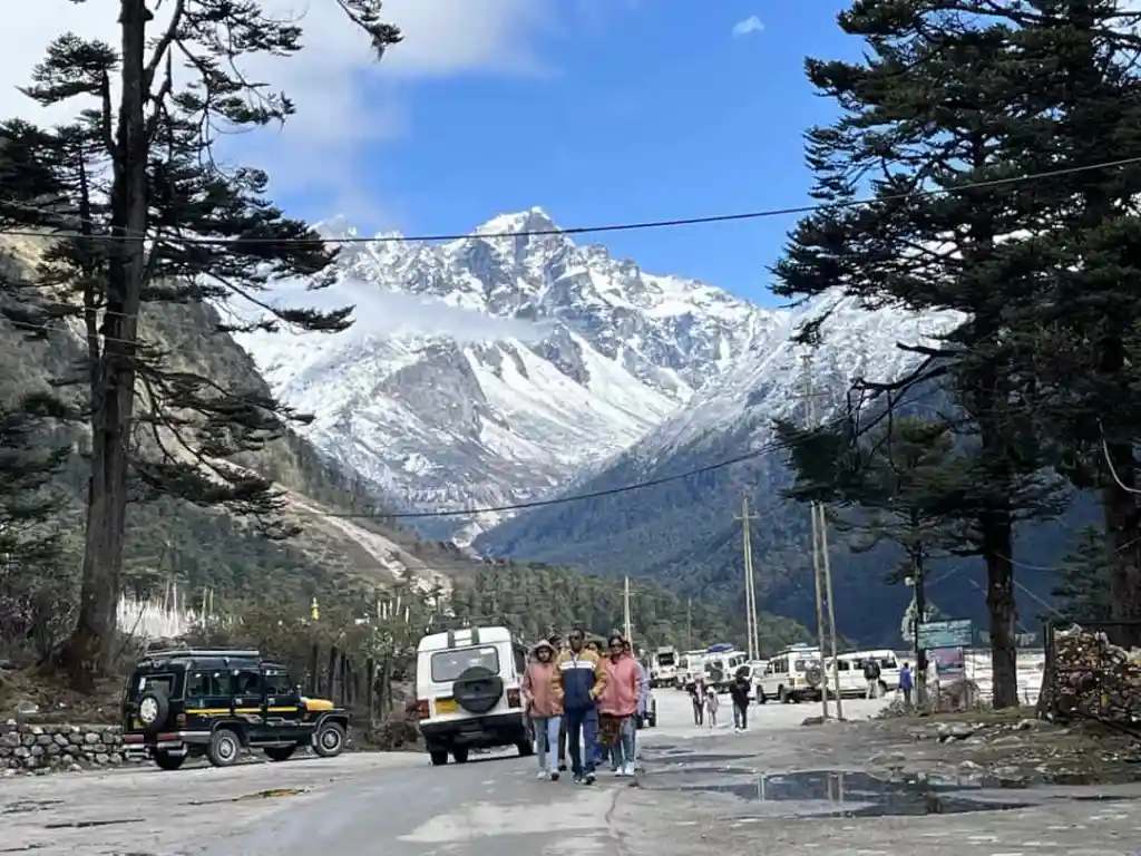 Mountain road through North Sikkim